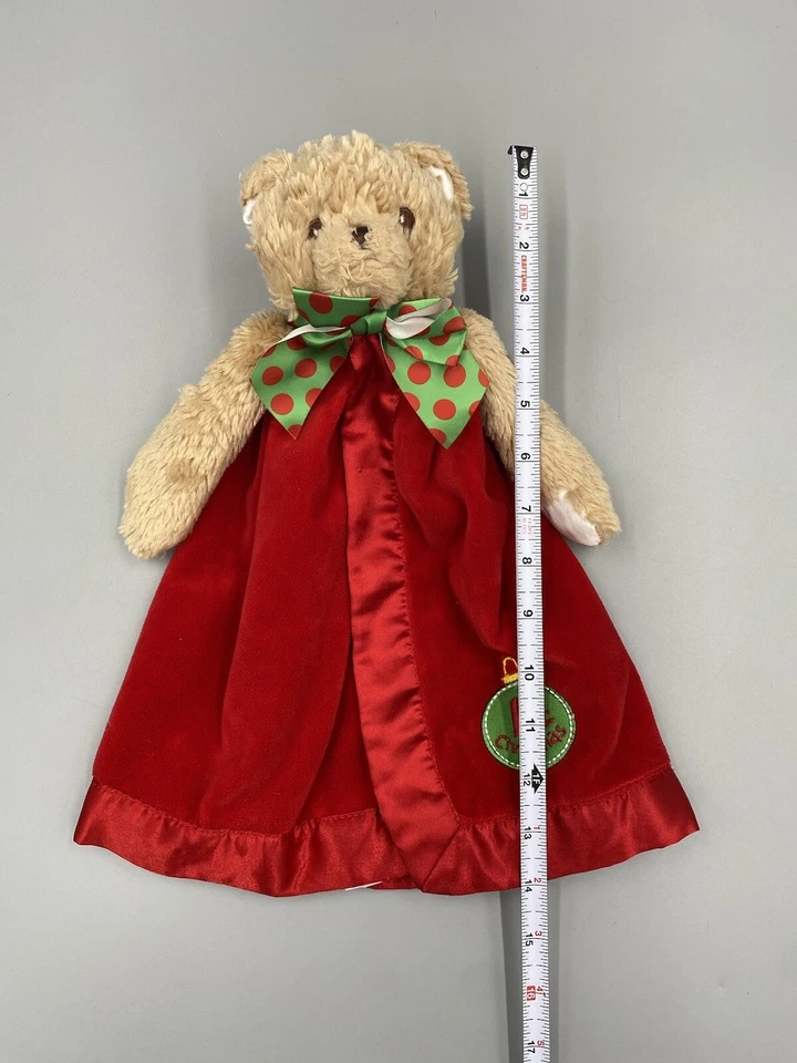 Bearington Baby Collection 1ª Navidad Oso Lovey Manta de Seguridad Roja Foto 2 de 4
