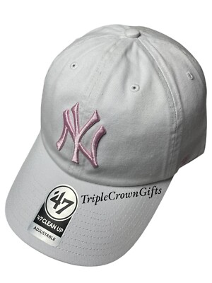 \'47 Brand MLB New York Yankees Embroidered Strapback Hat Cap White OSFA Amazon.com: 47 New York Yankees Hat Mens Womens Icon Clean  main image 2