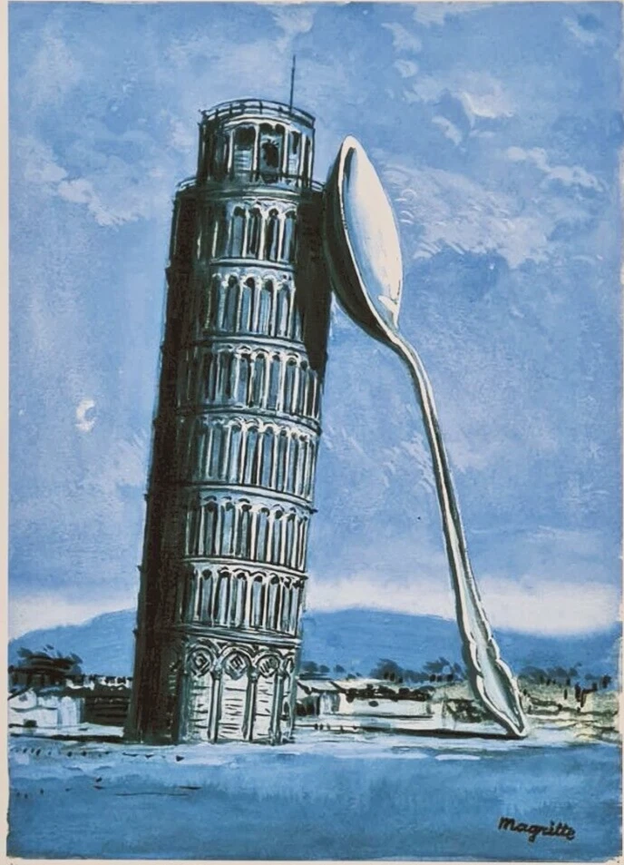 RENÉ MAGRITTE * Night in Pisa * 70 x 50 cm * signed lithograph *limited # xx/100 - Bild 2 von 4