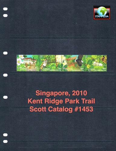 zum Wert von 5,00 $ Scott - 2010 Singapur Trail Park Gardens City Lebenslauf postfrisch NH UMM