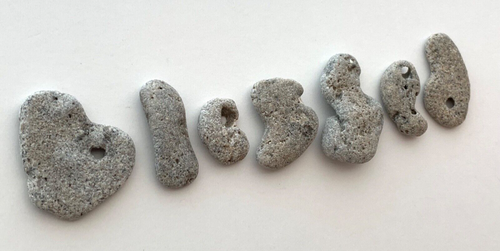 Natürliche Buchstabenform "GESEGNET" Strand Hag Steine Wort Felsen Kiesel Kunst/Handwerk USA - Bild 2 von 12
