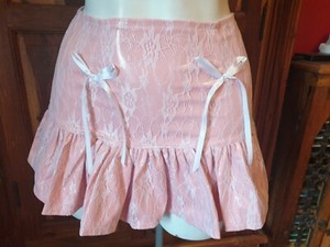Gothic! Phaze Alternative Clothing PVC Mini Skirt Lace Trim Sizes 14 and 16