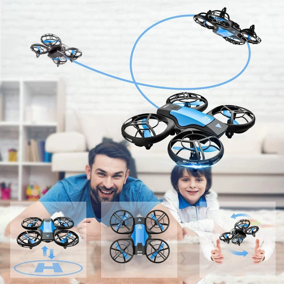 Mini Drone per Bambini con Telecomando Drone Giocattolo con 3 Batterie Incluse - Immagine 3 di 4