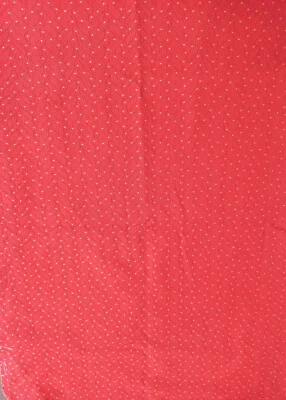 COUPON TISSU AMEUBLEMENT ROUILLE A POIS 55 X 160 CM - Photo 1/2