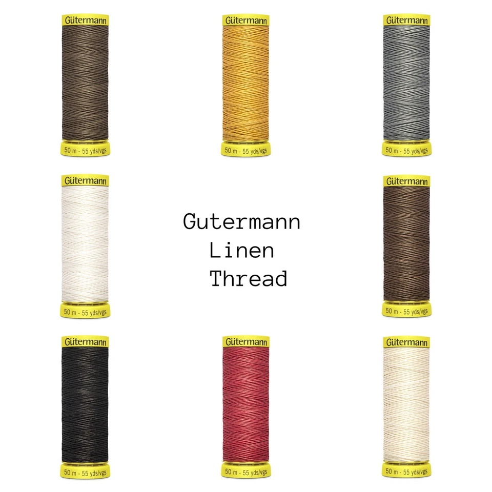 CLEARANCE SALE Gutermann LINEN THREAD 50m STRONG THREAD ALL COLOURS