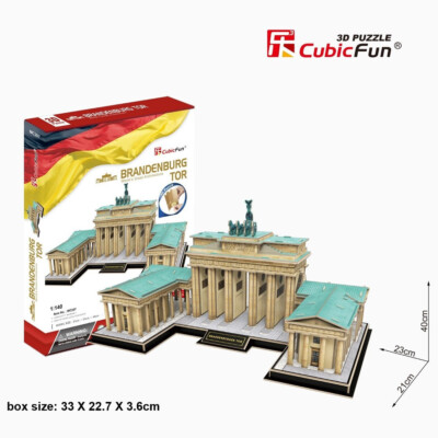 Cubic Fun Brandenburg Gate 150pcs 3D Puzzle DIY Architecture Model Building Kit