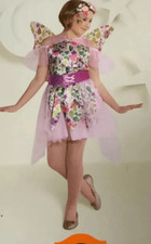 HYDE AND EEK KIDS FLOWER FAIRY COSTUME DRESS, SIZE M -