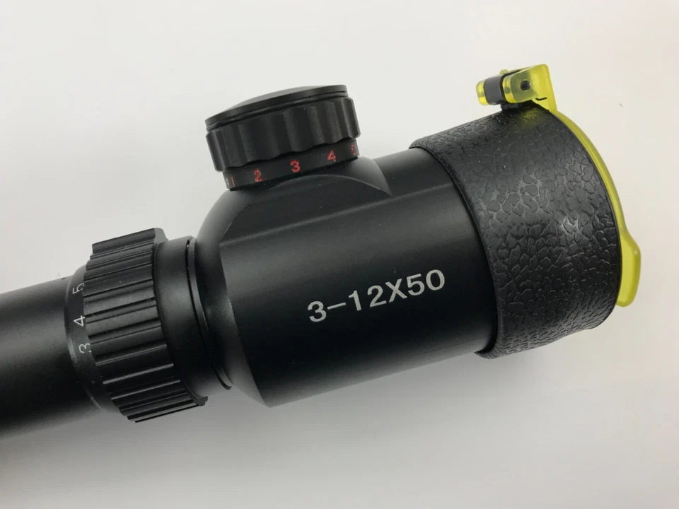 Mira para rifle Aim Sports 3-12X50 mm doble punto mil iluminado + caja 8024-RT Foto 3 de 4