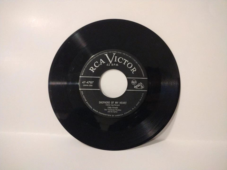 EDDY ARNOLD  45rpm  SHEPHERD OF MY HEART/A FULL TIME JOB RCA Victor 47-4787 - Image 4 of 4