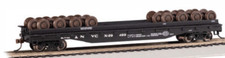 Bachmann 18936 HO Scale 55' Flatcar with Wheel Load New York Central NYC X-29499
