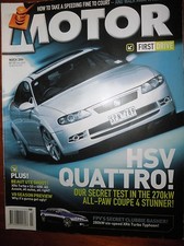 Motor Mag 2004 HSV Coupe 4 Honda NSX Ford XR8 SS Commodore Ute VZ Sandman BMW M3