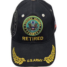 Retired U.S. Army Ball Cap Hat Adjustable one Size