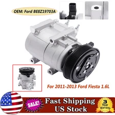 Air Conditioner AC Compressor OEM#BE8Z19703A For 2011 12-2013 Ford Fiesta 1.6L