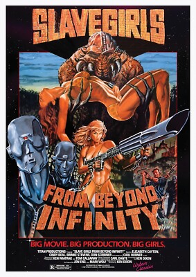 Slavegirls from beyond infinity film Movie Poster 1987 Film Plakat
