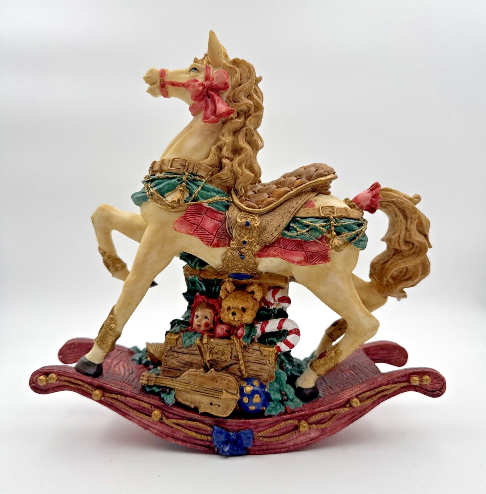 Musical Christmas Rocking Horse by World Bazaars Holiday Treasures