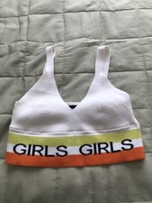 White Topshop Sports Bra Size 10