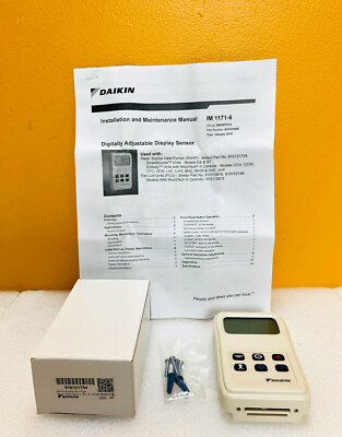 Daikin 910121754 24VAC Nom. 0.17VA Digital Display Sensor. New In Box + Manual!