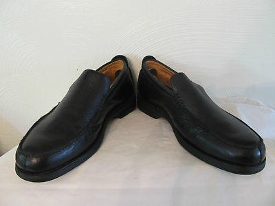 Martin Dingman Black Pebbled Leather Driving Loafers Monte Carlo Alligator Grain Horse Bit Driving Loafers  main image 3