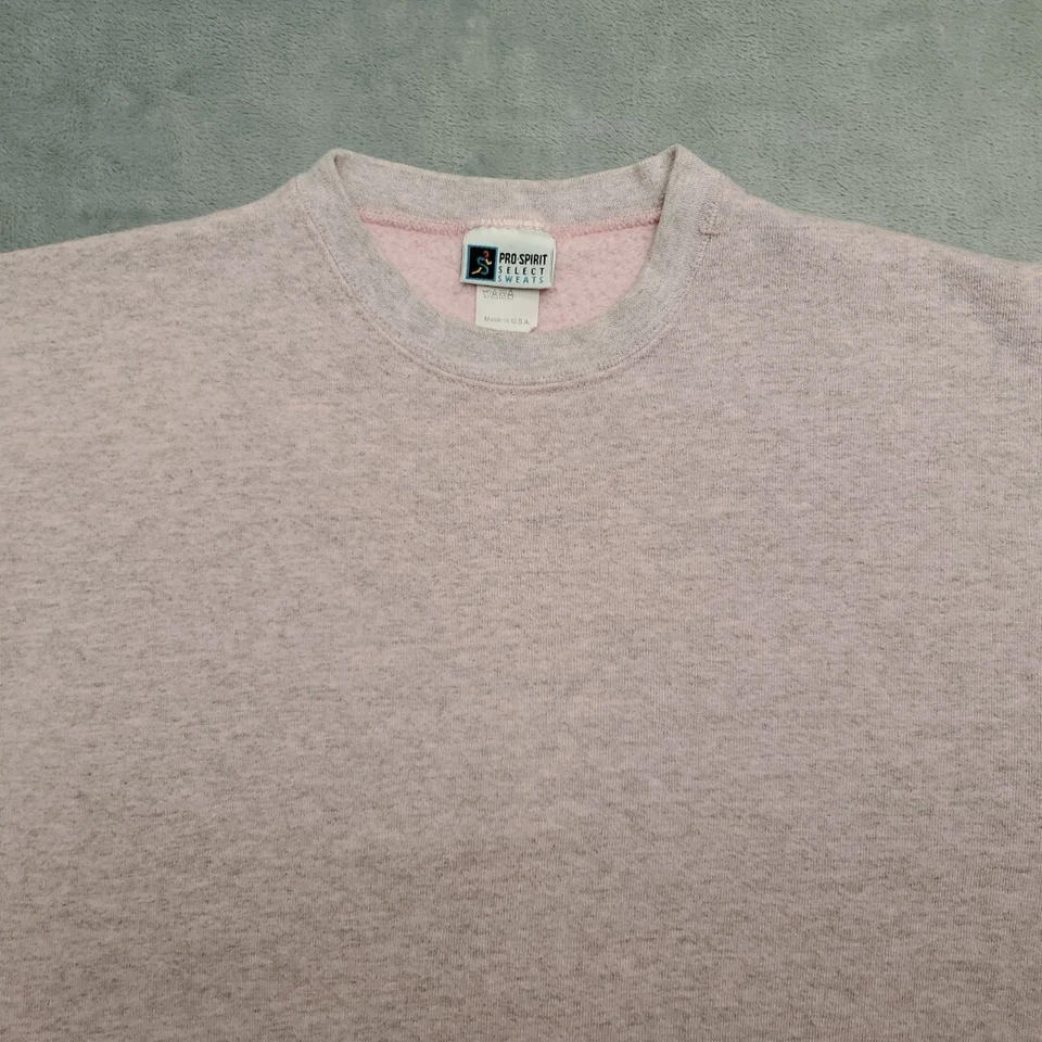 Винтажная женская толстовка Pro Spirit Select Sweats большая розовая 80-е 90-е сделано в США - Изображение 3 из 4