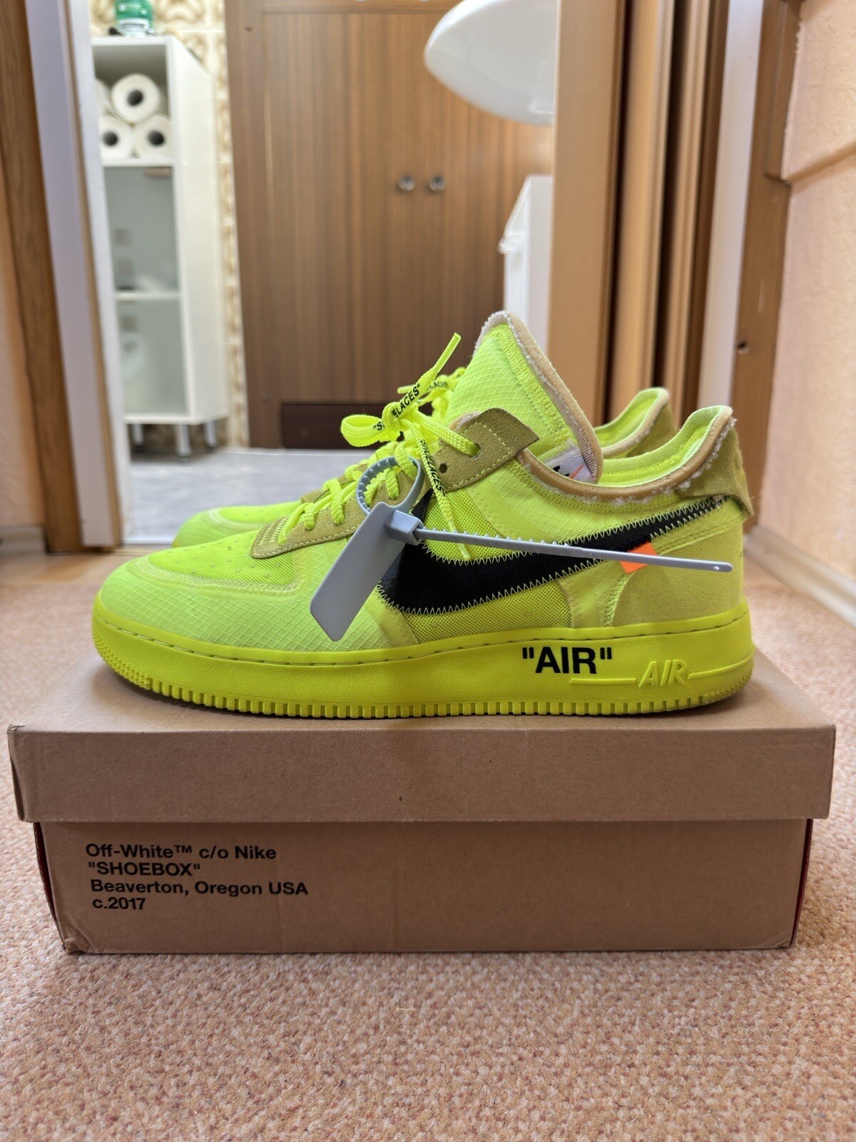 OFF WHITE X NIKE Nike x Off White Air Force 1 Volt US13 EU47 5