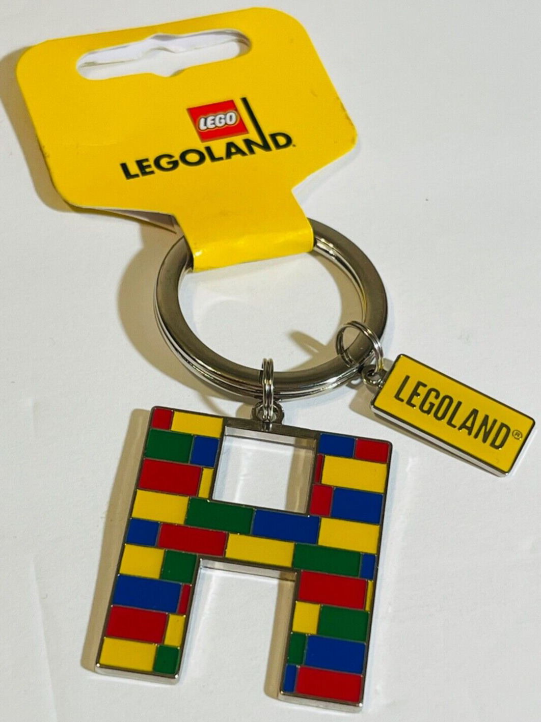 Lego Legoland Resort California Brick Letter H Keychain Keyring New