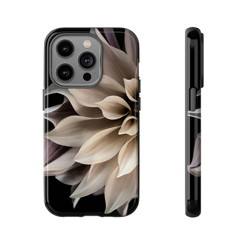 Tough Case For iPhone, Samsung Galaxy, Pixel, Cream Dahlia Flower Print - 第 59/223 張圖片