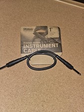 D'Addario Planet Waves Classic Series Black 1' Instrument Patch Cable