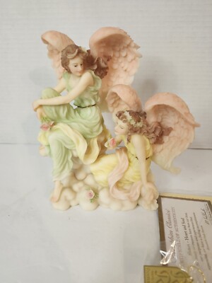 Roman Seraphim Classics Sisters  Heart and Soul 7 1/2'' Angel Figurine