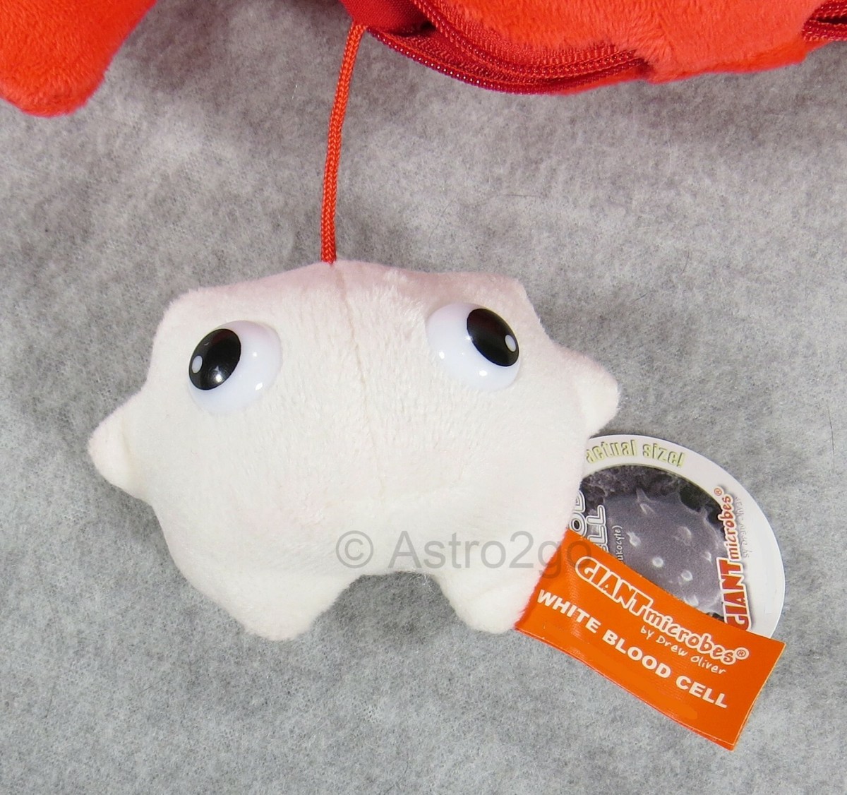 GIANT MICROBES- XL HEART w/ MINIS--Stuffed Plush Red White Blood
