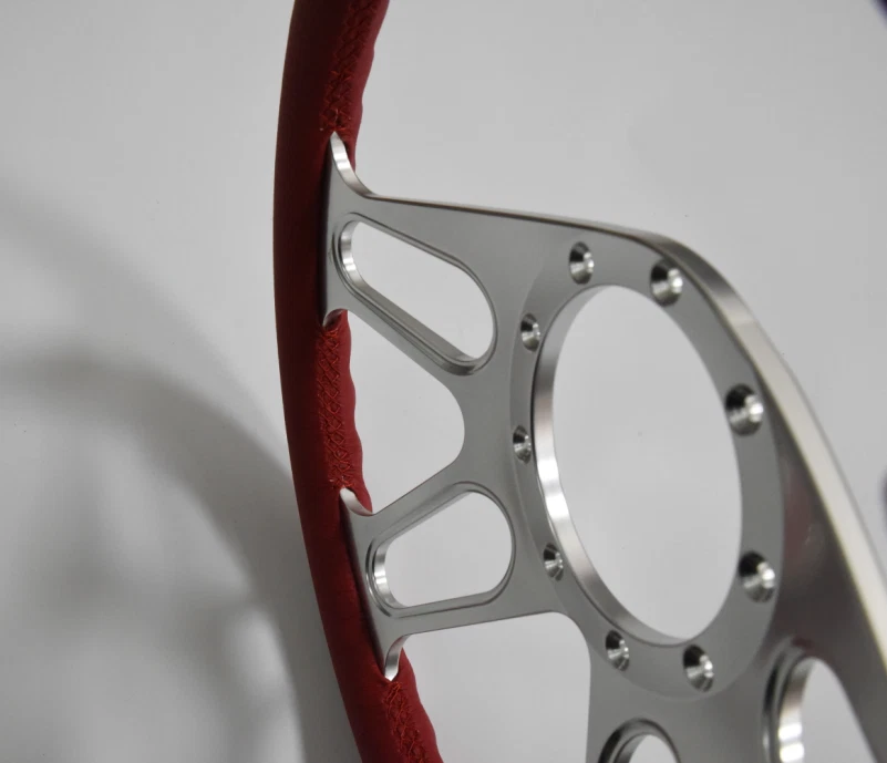 Volante de tarugo 14" cinza claro FullWrap Bronco F150 Mercury Capri Lincoln - Imagem 4 de 4