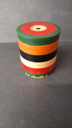 Vintage 1950’s Wooden Treen Thimblerig Street Trick Game Nestling Cups Rare - Bild 3 von 8