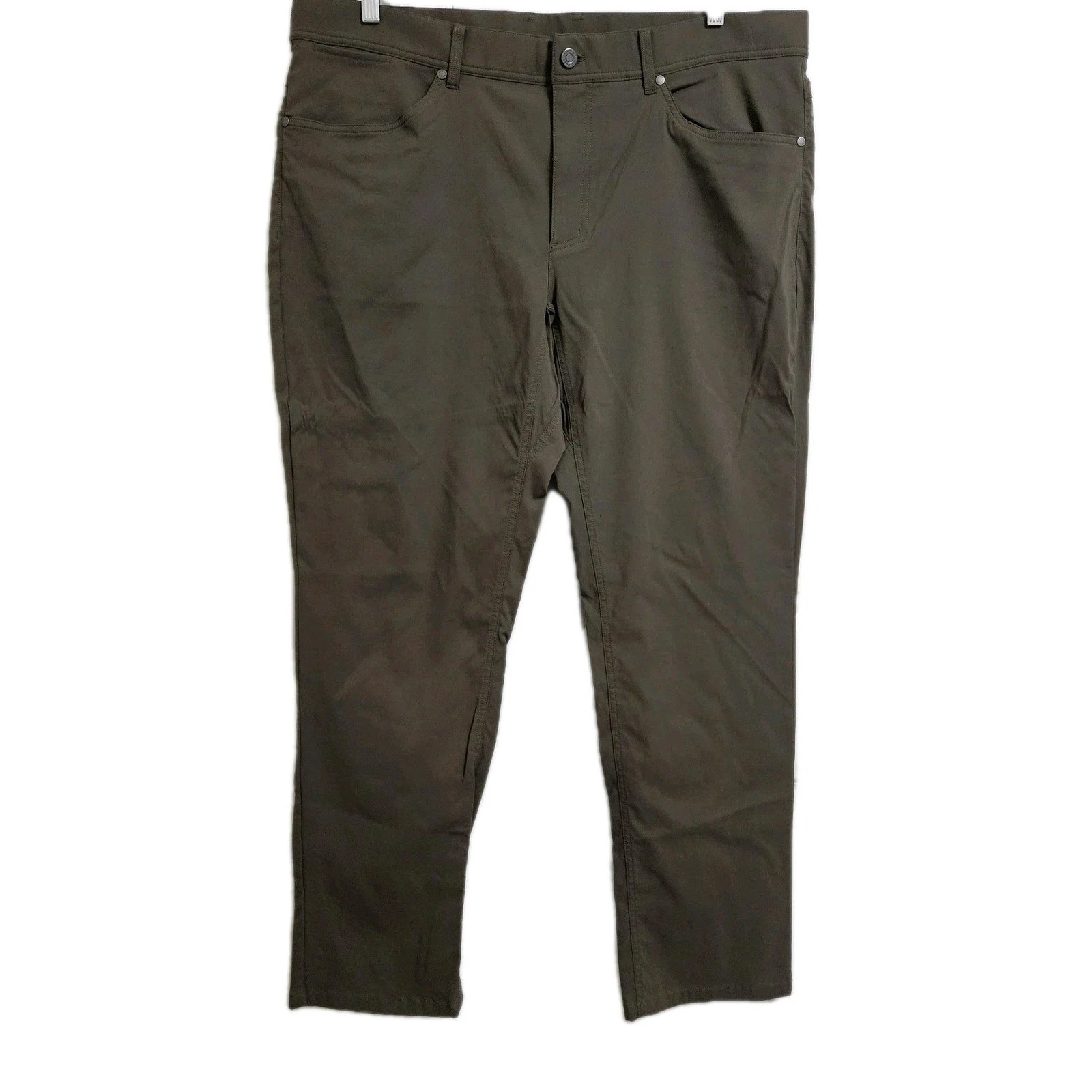 LL Bean Mens Venture Stretch 5 Pocket Hiking Outdoor Pants 40x32 Dk Green 513196