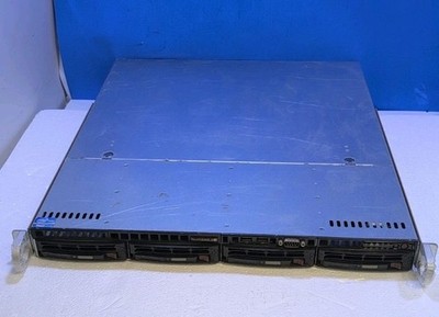 Supermicro 1U Server X9SCM X9SCL-F Xeon E3-1240 3.3ghz/32GB Ram/ 4x HDD Caddy -