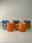 Lot Of 5 Vintage Fire King Anchor Hocking Mugs Made In USA