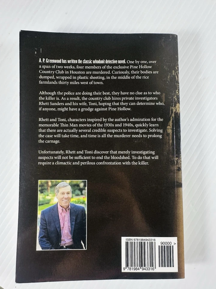 Country Club Murders: A Rhett and Toni детективный роман A.P. Greenwood с автографом - Изображение 3 из 4