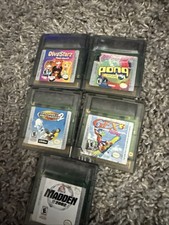 Nintendo GameBoy Color Game Lot Of  5 Tony Hawk 2 Gex 3 Pong