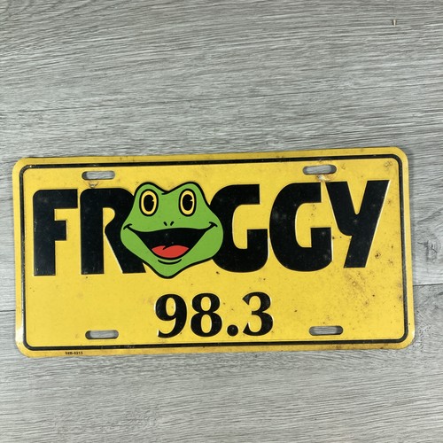 FROGGY Radio 98.3 COUNTRY MUSIC Metal LICENSE PLATE Car Tag FROG Pittsburgh