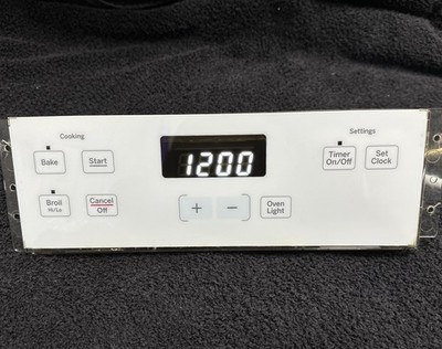 GE Oven WB27X29137 WB27X45466  164D8450G167 Control Board  White Overlay  Tested