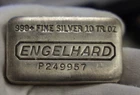 Vintage 10 oz. Engelhard .999 Silver Pillow Bar 249957