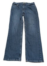 Riders By Lee Crop Jeans Women's Size 16M Relaxed Fit Dark Wash