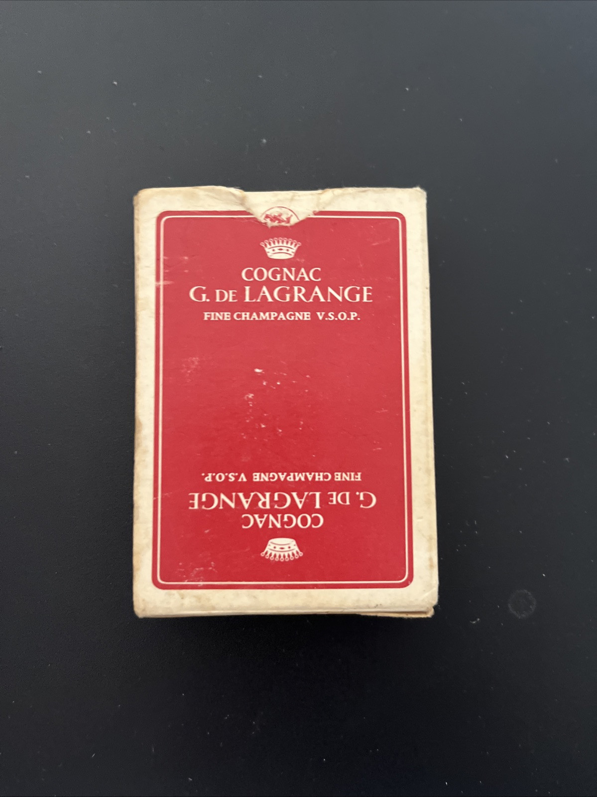 Jeu De Cartes Cognac G De Lagrange Champagne Très Bon État