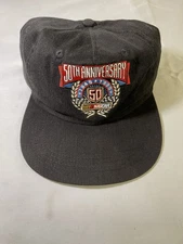 NASCAR 50th Anniversary Vintage 1998 Snapback Hat NAPA/ECHLIN Cap Black Cotton