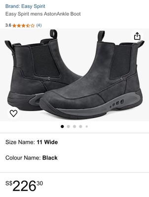 Easy Spirit Aston Leather Chelsea Boots Orthotic Cushion  display picture 2