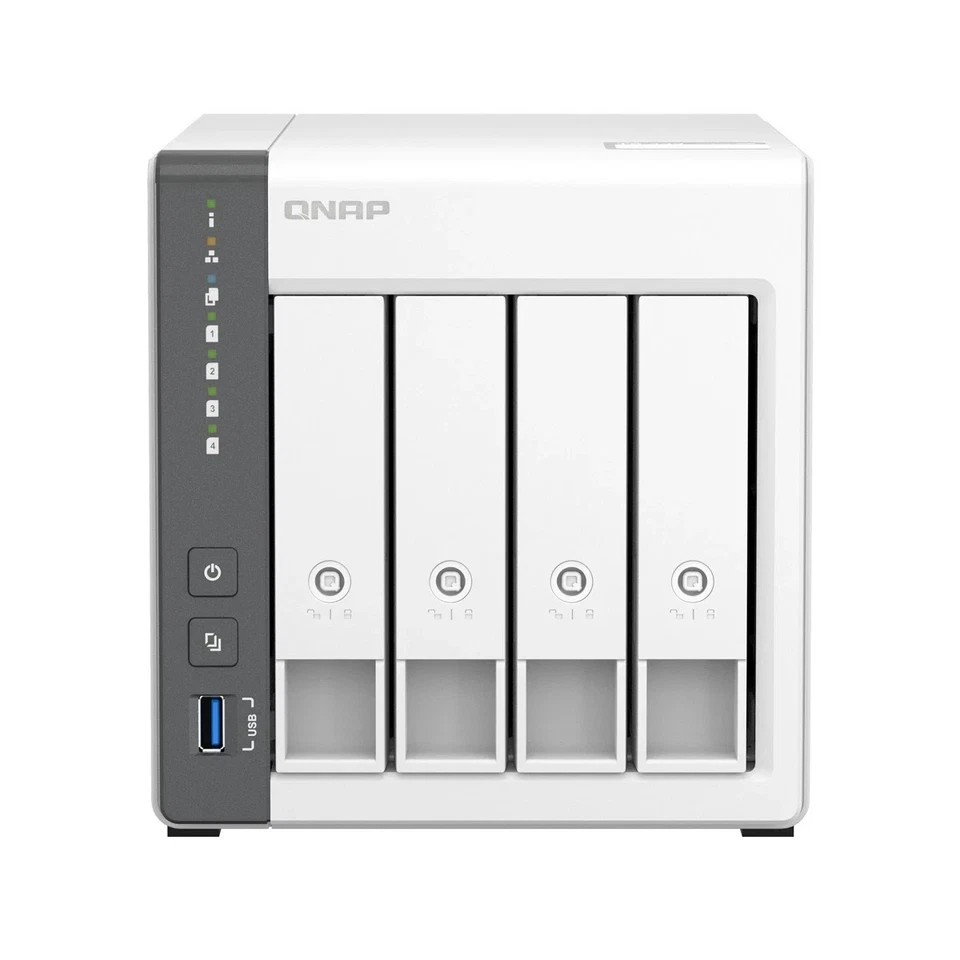 QNAP TS-433 NAS Festplatten Laufwerk 4 Bay 1x 2.5GbE + 1x GbE, 4GB - TOP TS-431