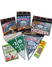 Football Party Supplies Theme Decorations Banners Cupcake Kit Birthday Pennants
