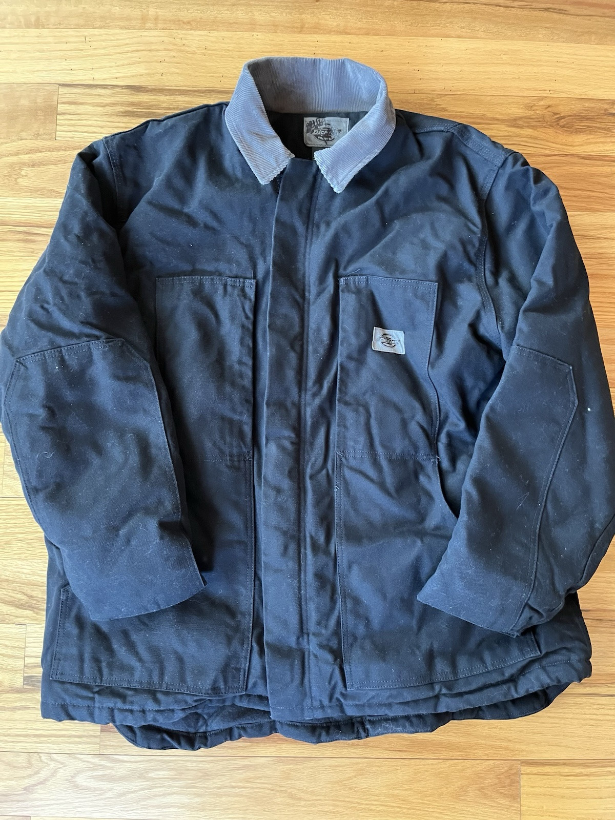 Vintage Dickies Insulated Blanket Lined Work Jacket Mens XL Black Coat