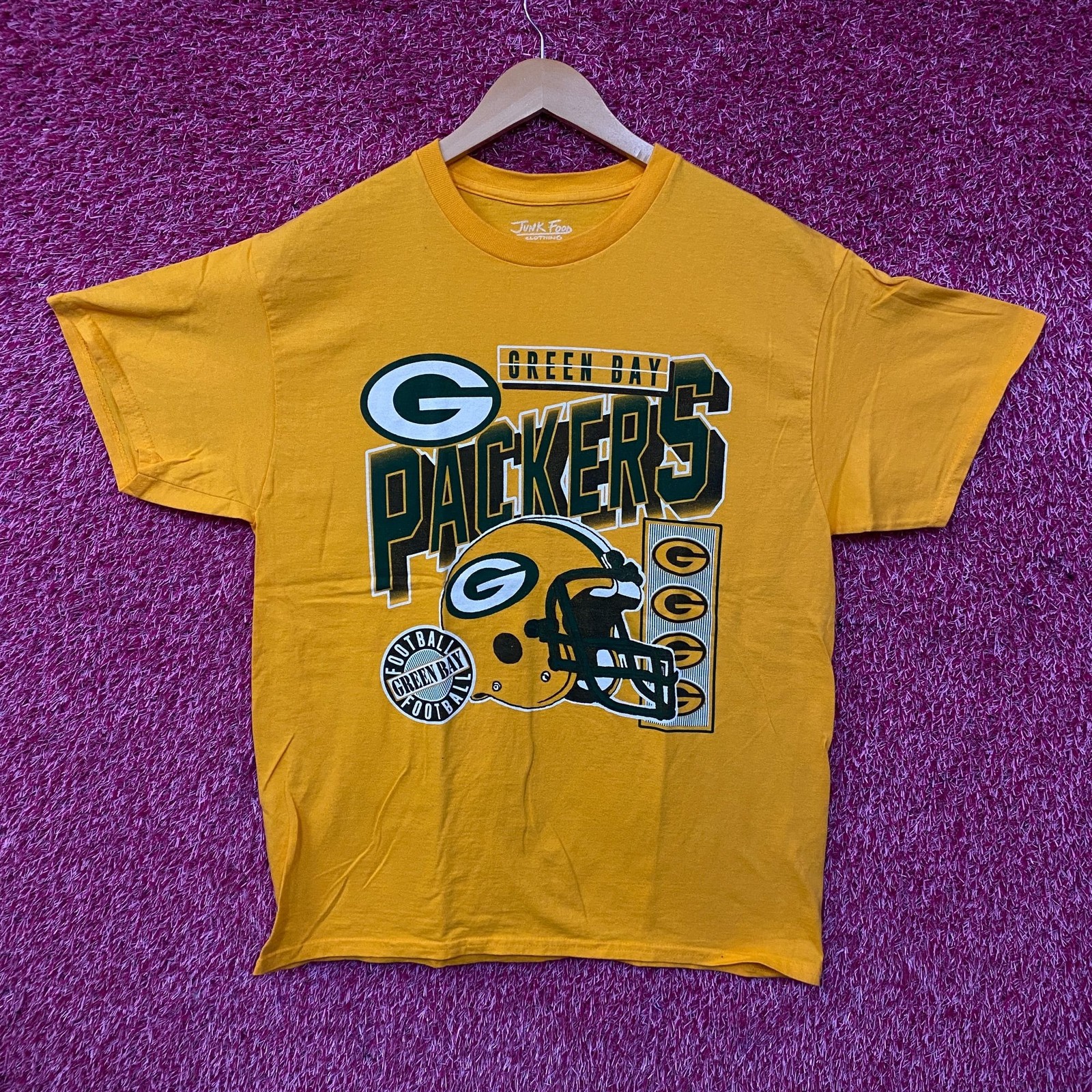 Junk Food Clothing NFL Green Bay Packers Checkdown Flea Market Tee Medium