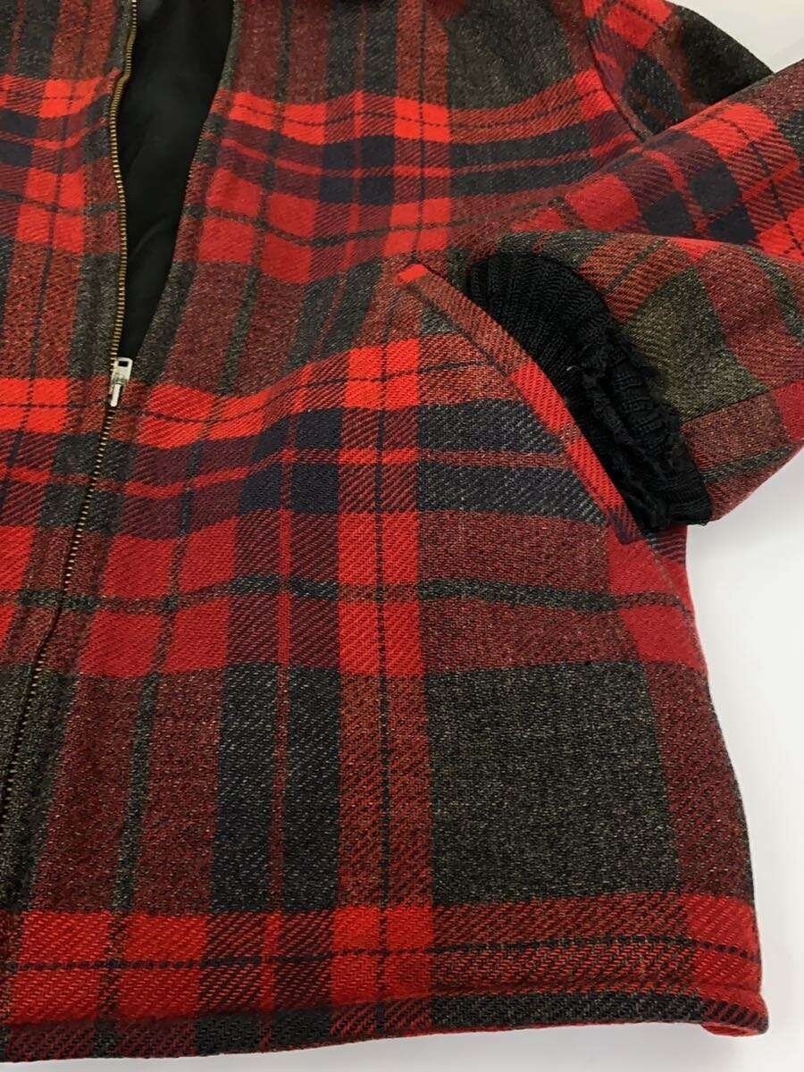 Pendleton Wool Blouson Red Check Jacket - image 8