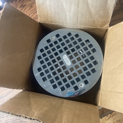 PROFLO PF42845 6'' Plated Grate with 4'' Adjustable Drain - Chrome - Open *READ*