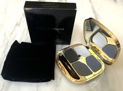 DOLCE & GABBANA Intense Eyeshadow Quad~ Felineyes - #1 Vulcano Stromboli - Gray